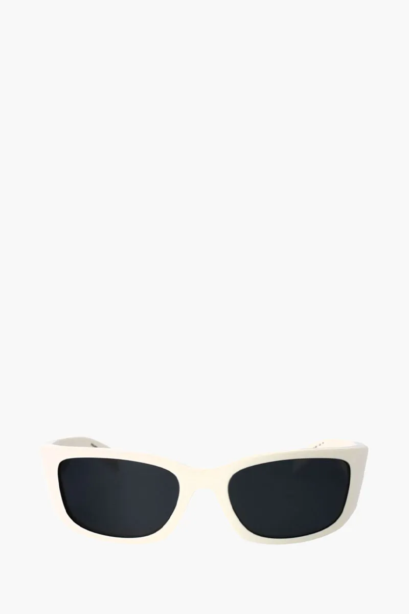 PRADA Women Cat Eye Butterfly Sunglasses in White/Grey Bone 0