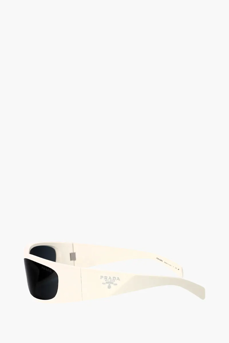 PRADA Women Cat Eye Butterfly Sunglasses in White/Grey Bone 2