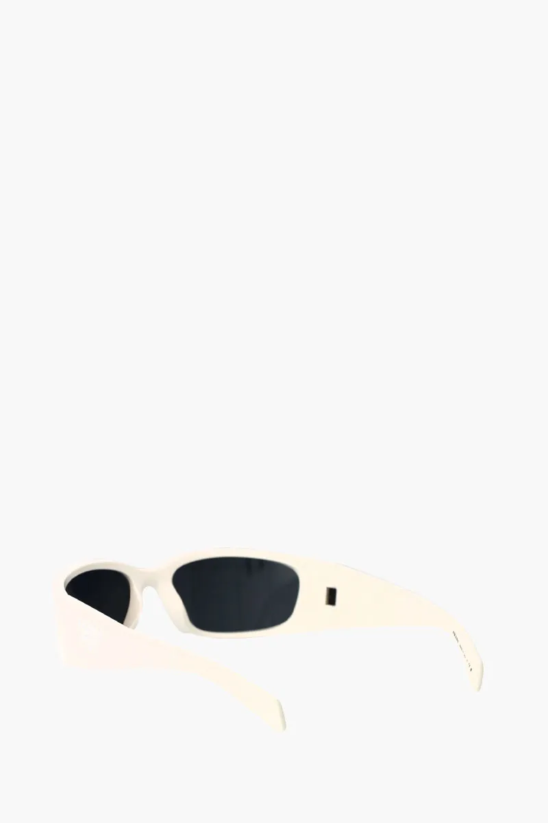 PRADA Women Cat Eye Butterfly Sunglasses in White/Grey Bone 3
