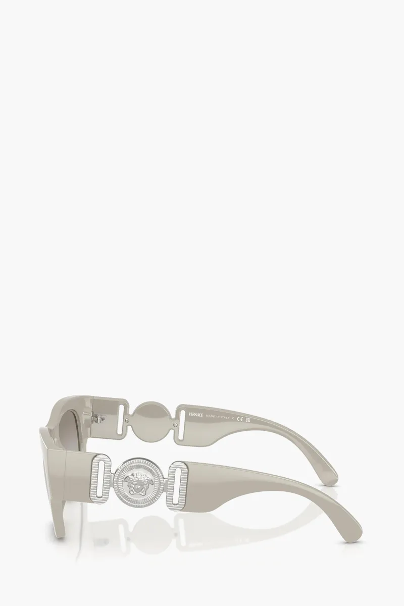 VERSACE Square Sunglasses in Grey Injectate 1