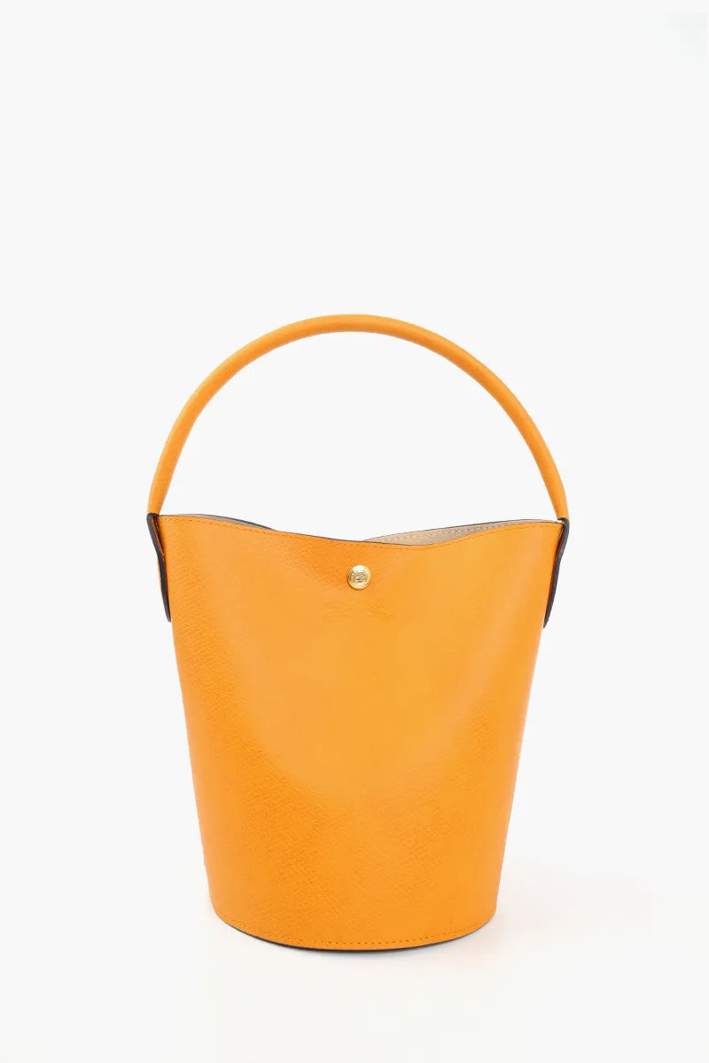 LONGCHAMP Cuir De Russie Bucket Bag in Apricot Leather 0