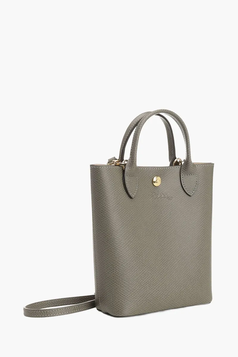 LONGCHAMP Expure XS Tote Bag in Turtledove Leather with Adjustable Shoulder Strap 1