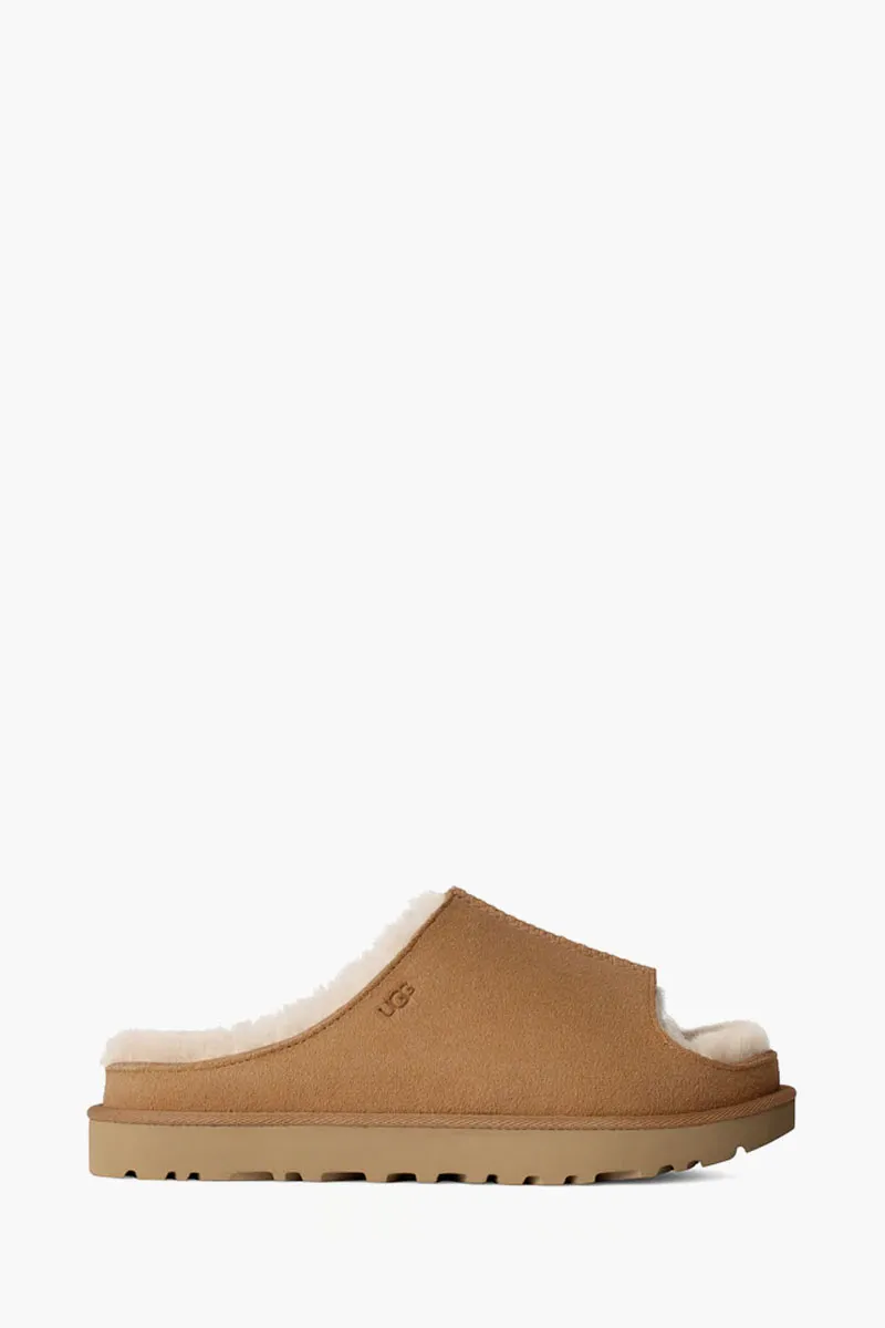 UGG Women Greenport Slides in Chestnut Suede 0