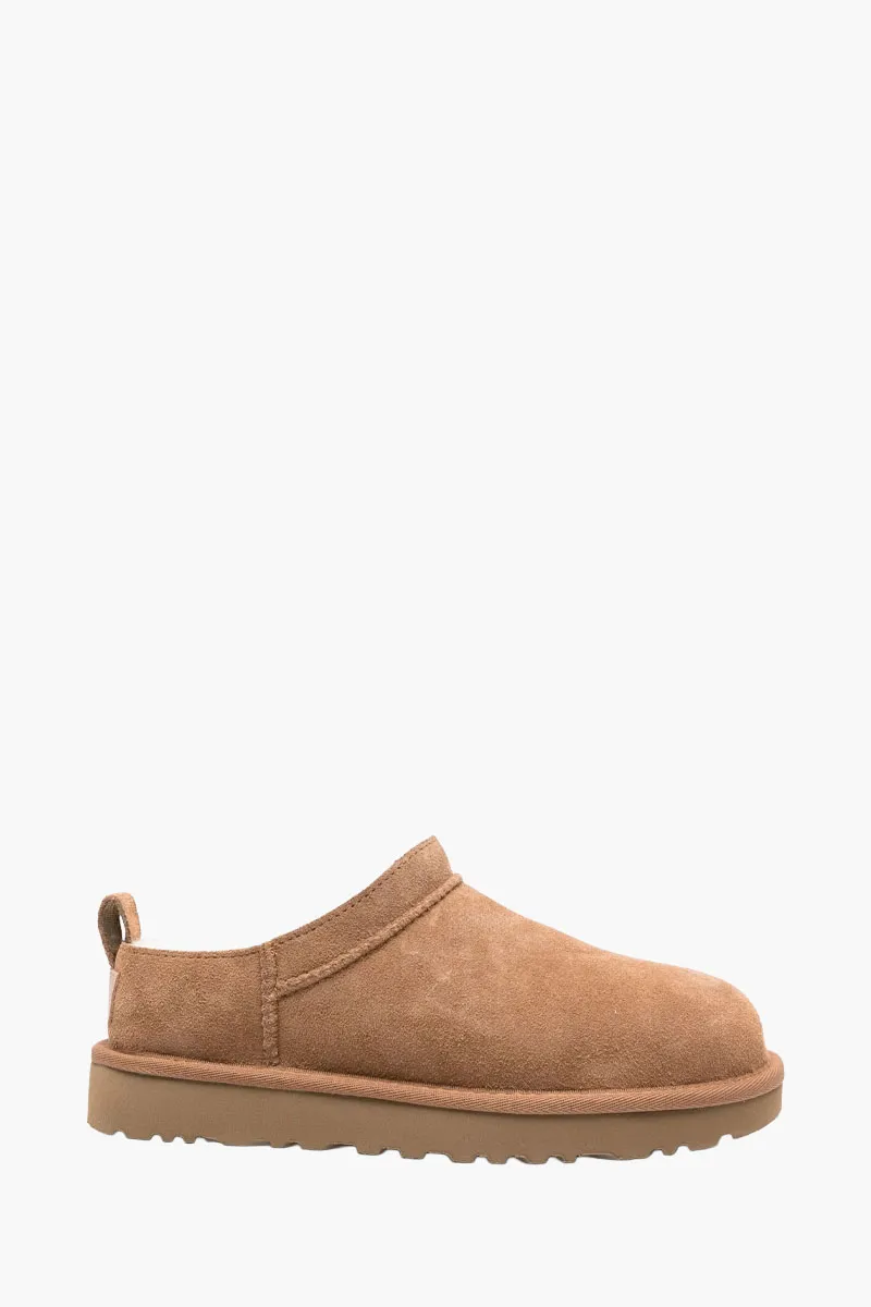 UGG Women Classic Micro Ankle Boots in Chestnut Suede with Logo 0