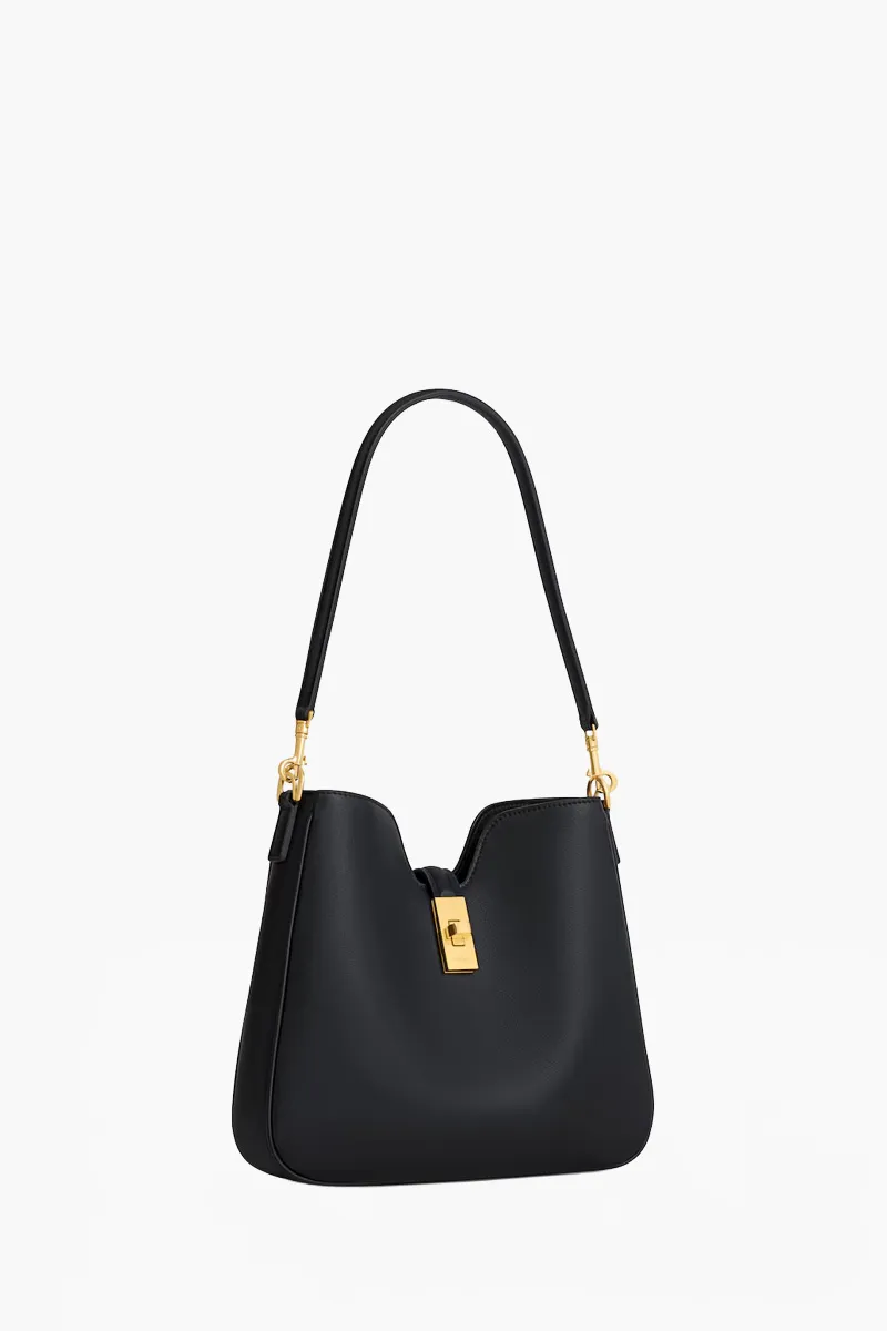 CELINE Small Camille 16 Soft Bag in Black Smooth Calfskin 1
