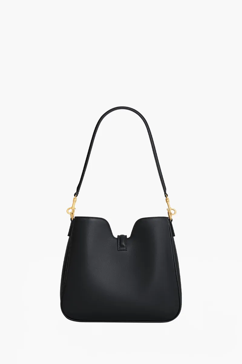 CELINE Small Camille 16 Soft Bag in Black Smooth Calfskin 2
