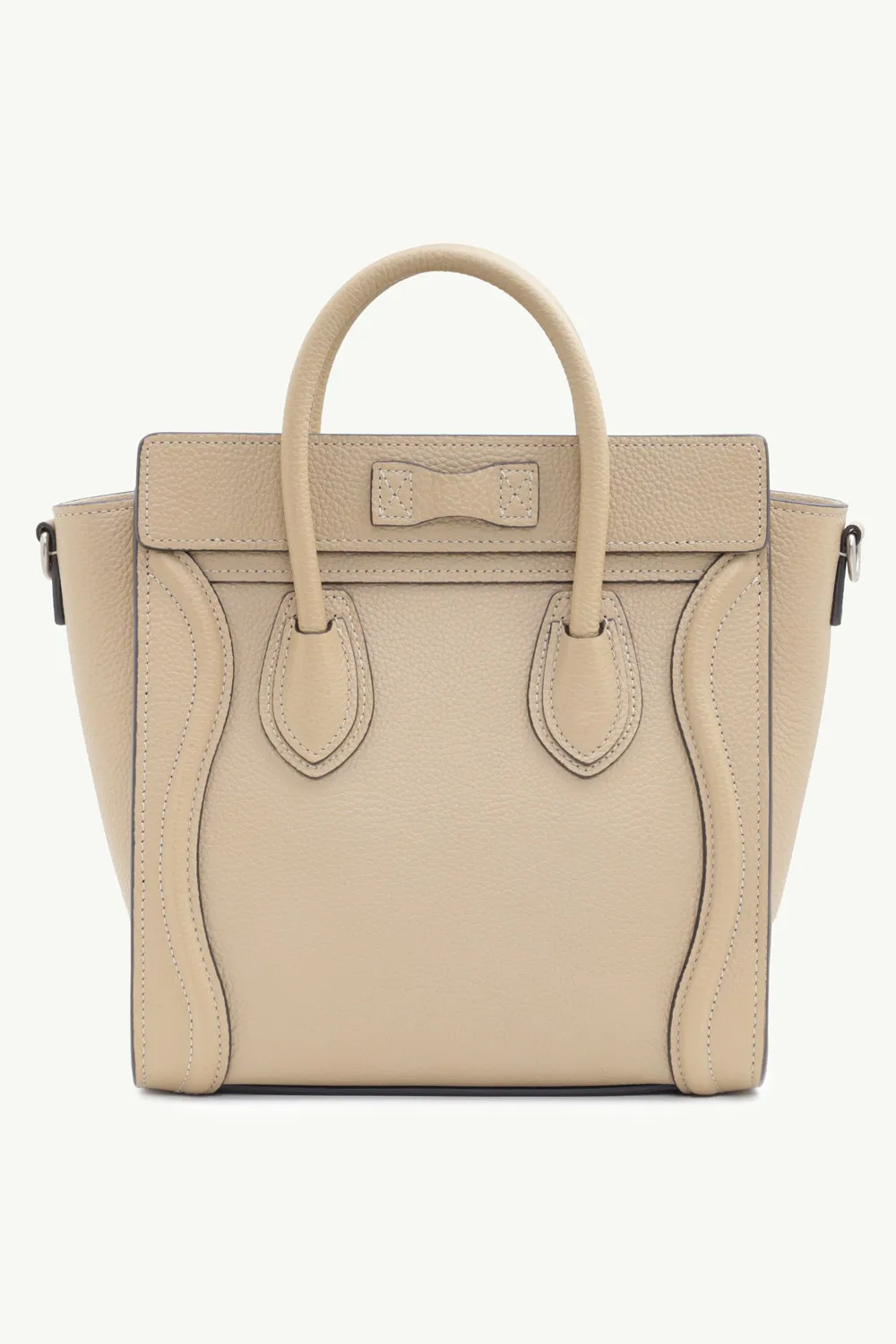 CELINE Nano Luggage Bag in Dune Drummed Leather 1