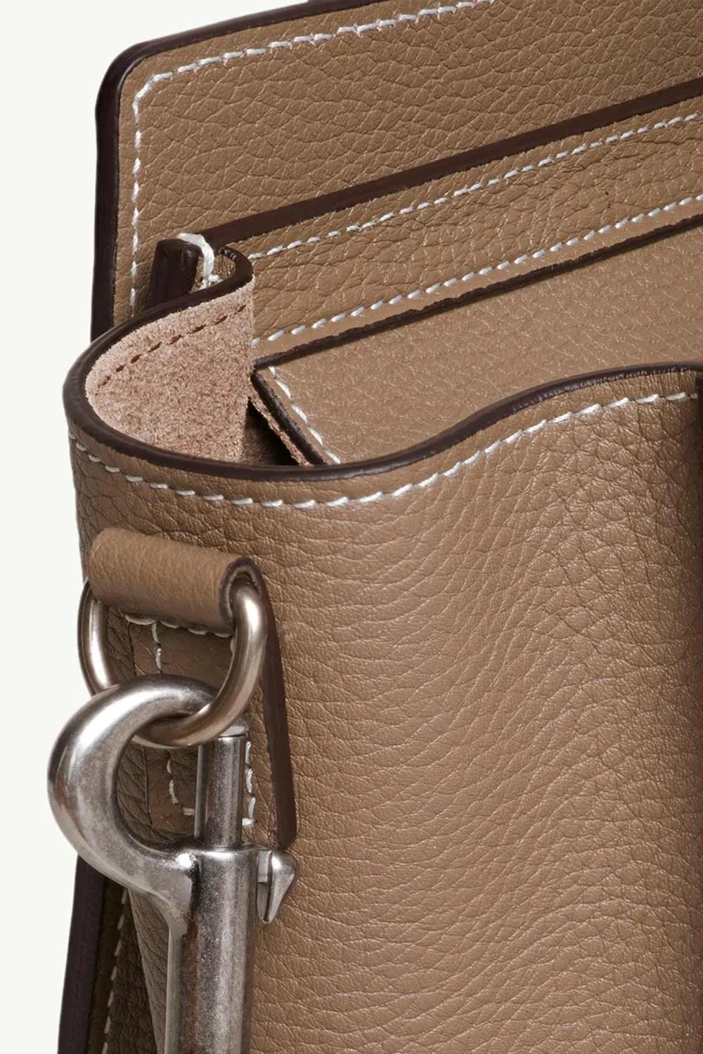 CELINE Nano Luggage Bag in Souris Drummed Leather 3