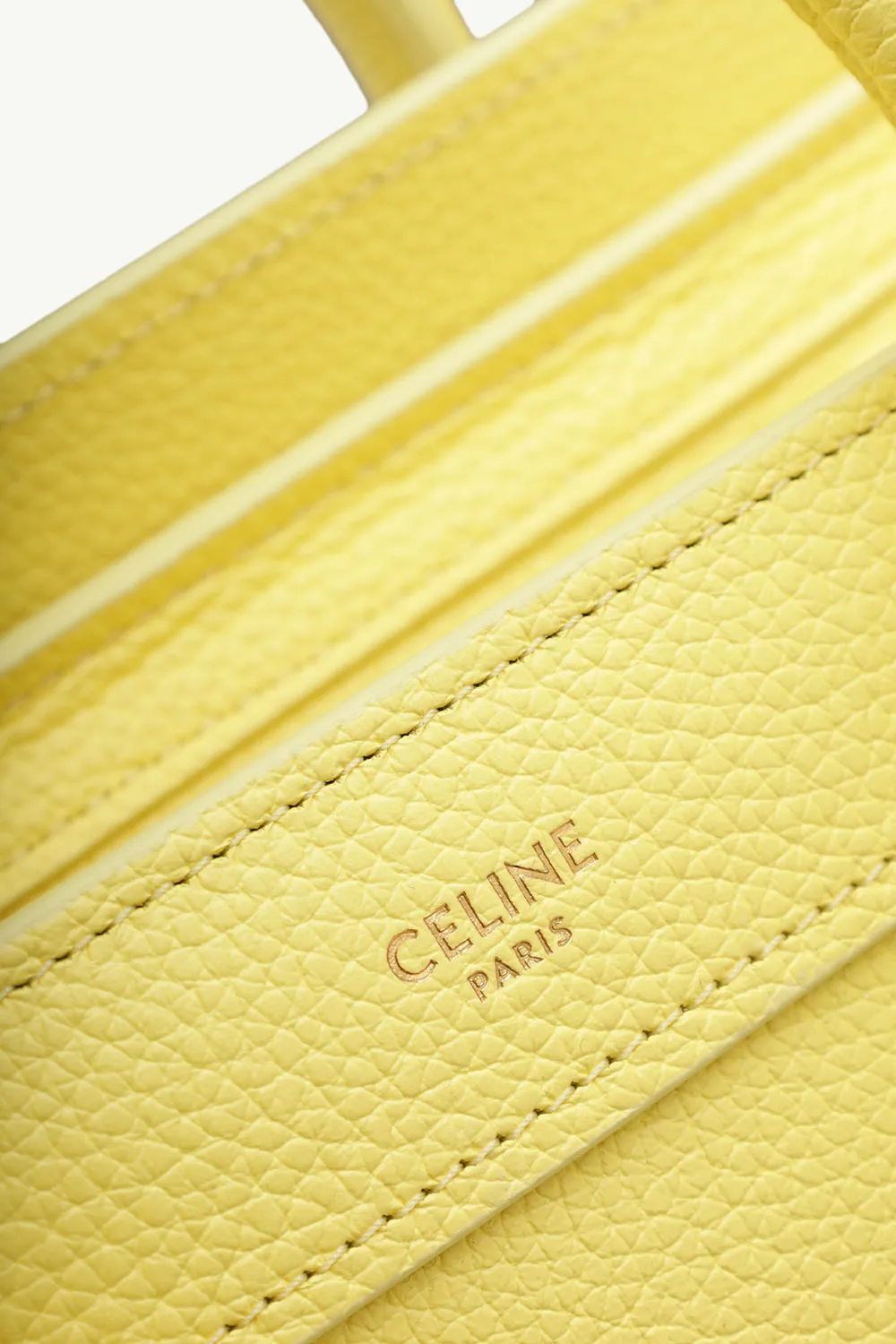 CELINE Nano Luggage Bag in Acacia Drummed Leather 3