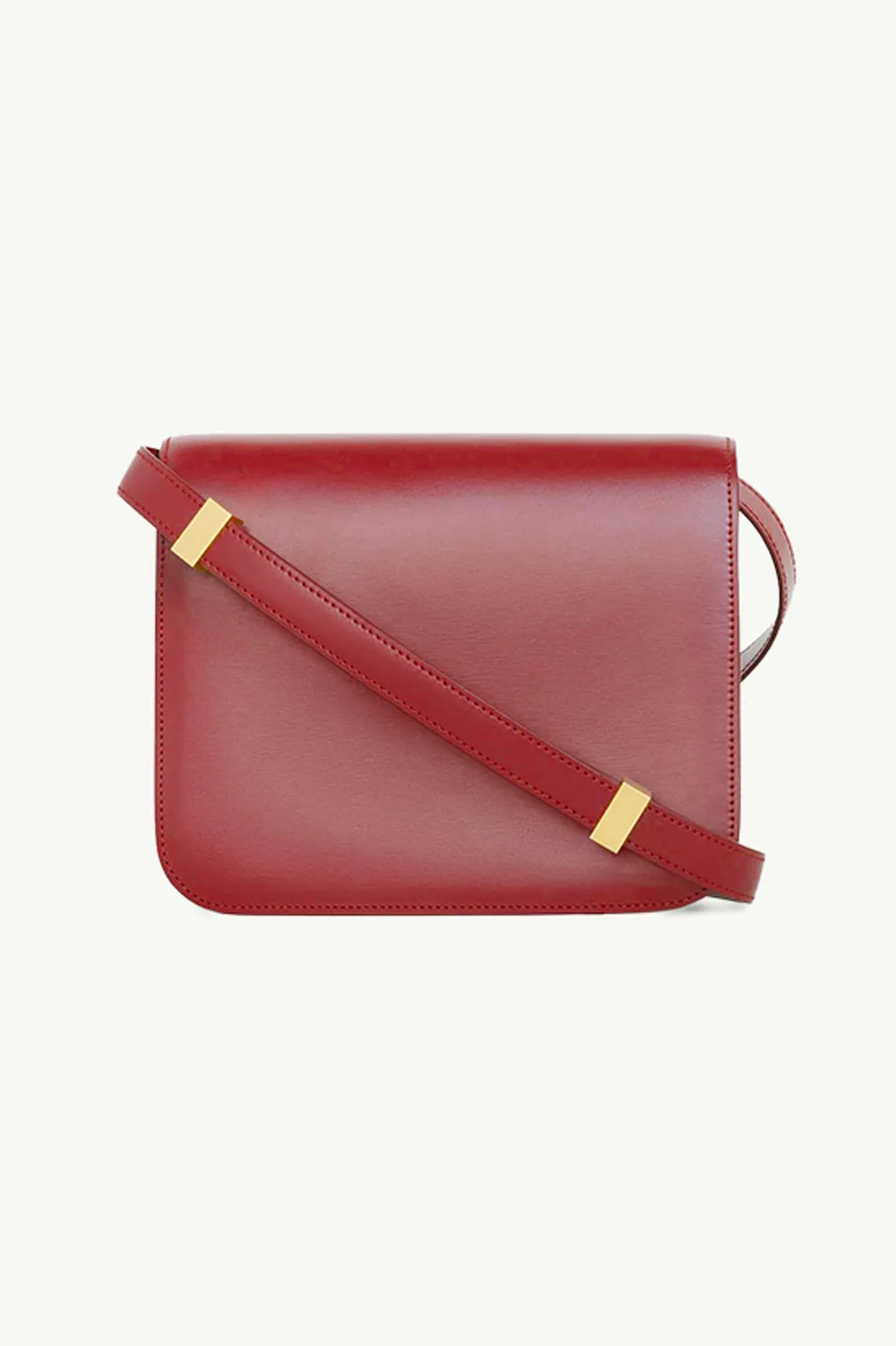 CELINE Teen Classic Box Shoulder Bag in Burgundy GHW 1