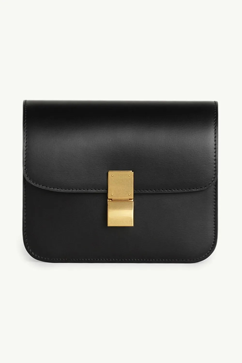 CELINE Teen Classic Box Shoulder Bag in Black GHW 0