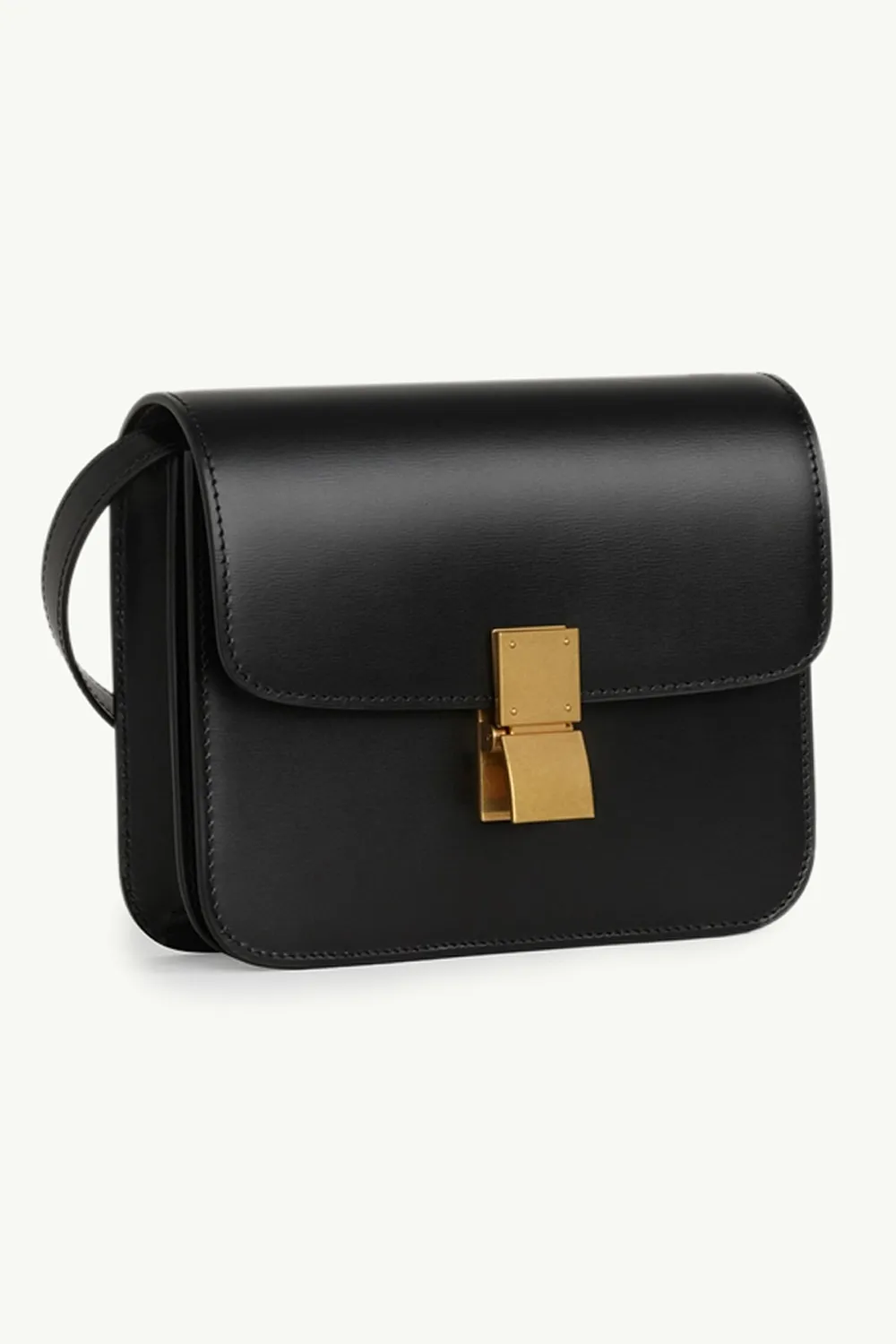 CELINE Teen Classic Box Shoulder Bag in Black GHW 2