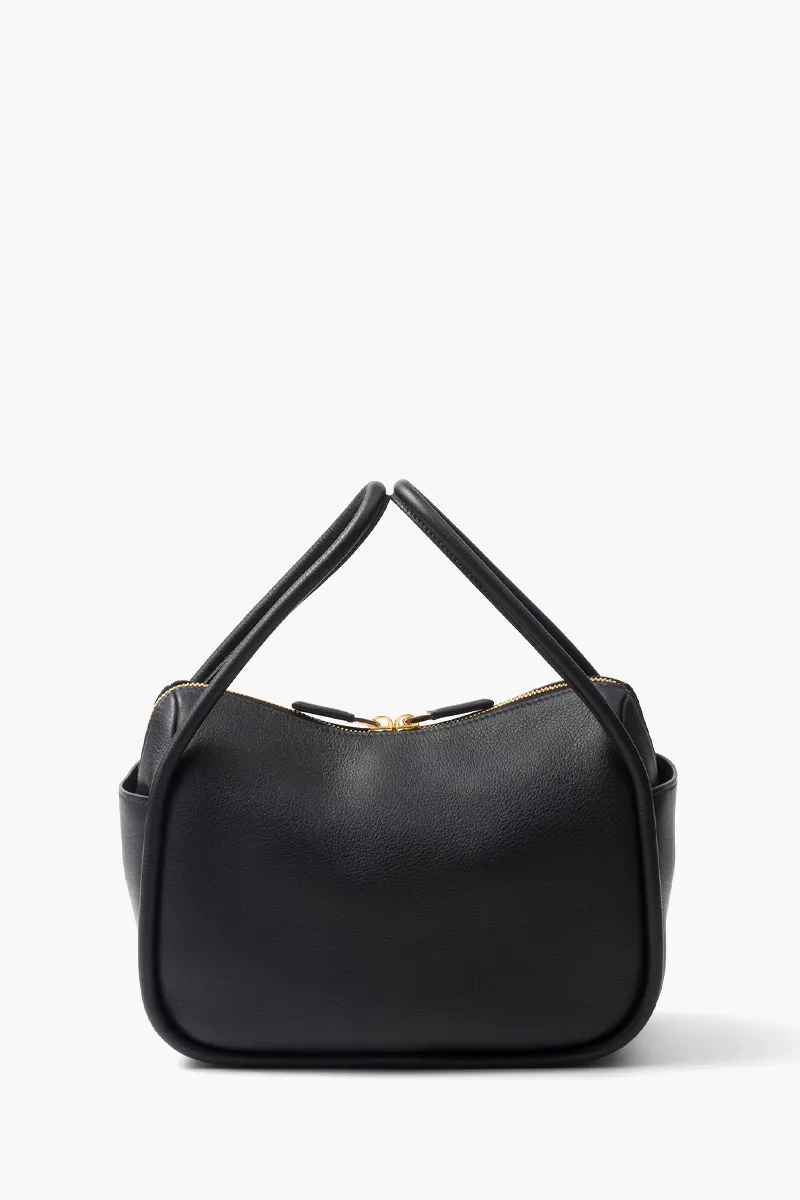PRADA Darling Handbag in Black Leather with Removable Shoulder Strap 2