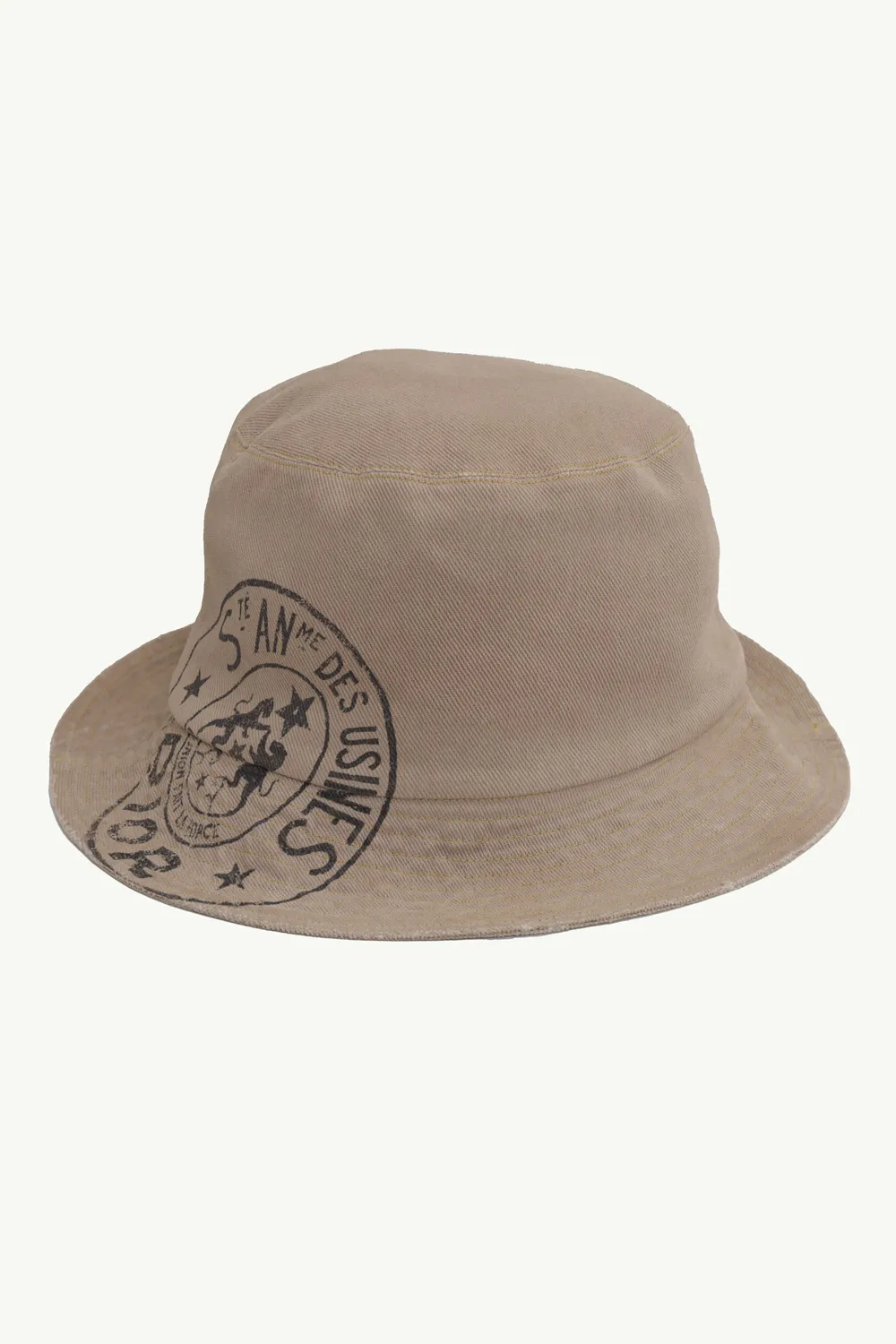 CHRISTIAN DIOR Dior Union Small Brim Bucket Hat in Beige Washed-Effect Cotton 2