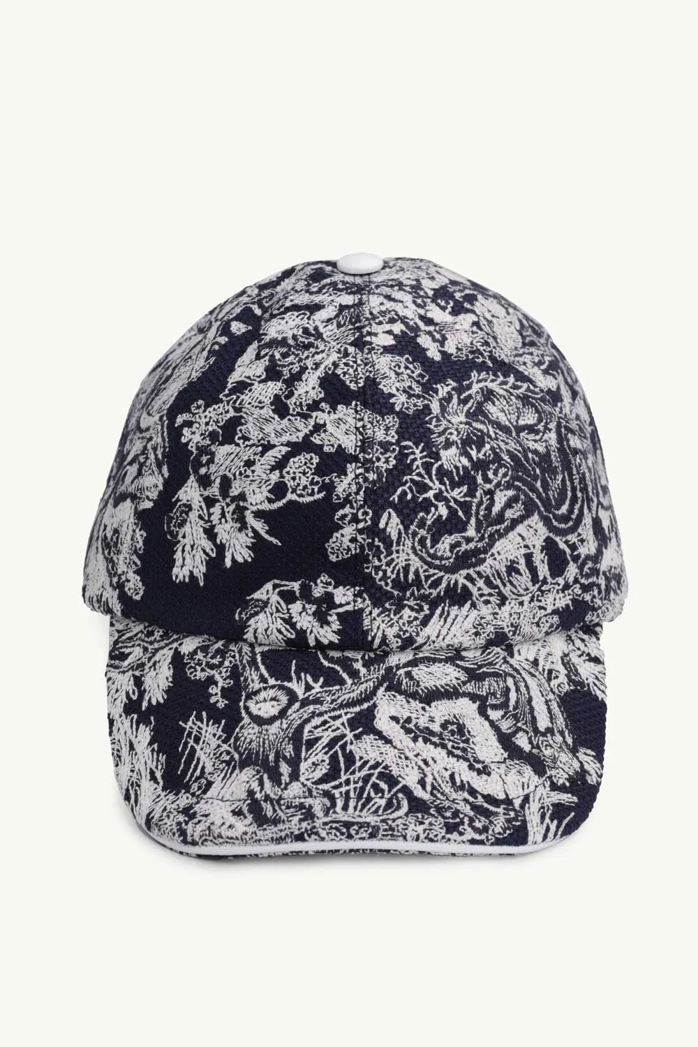 CHRISTIAN DIOR D-Player Toile de Jouy Reverse Baseball Cap in Navy Blue Multicolor 0