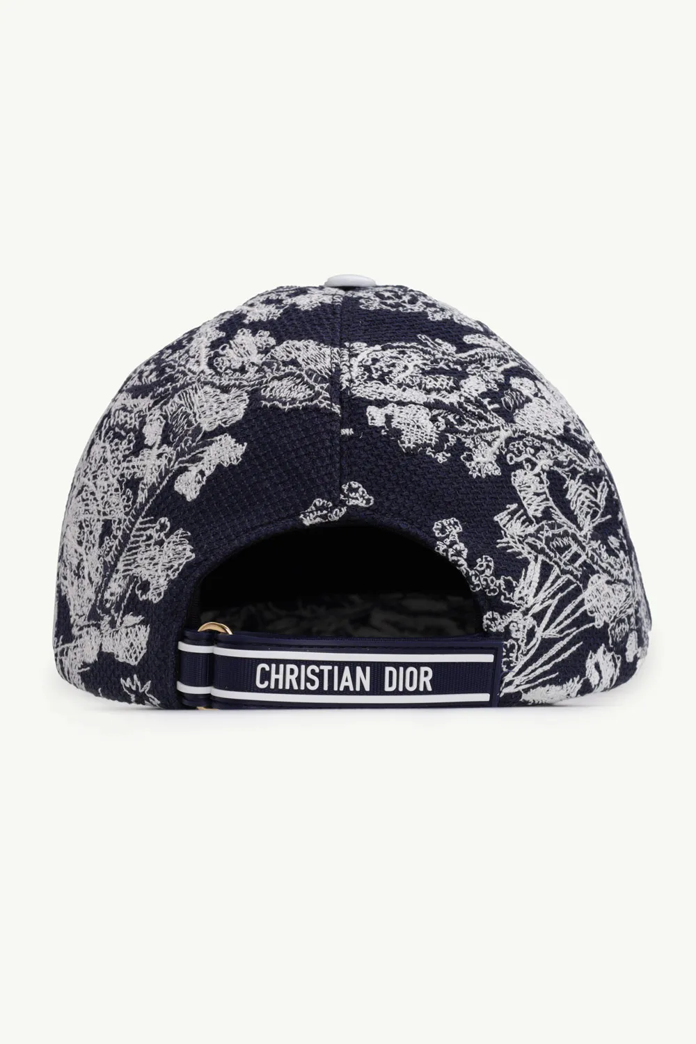 CHRISTIAN DIOR D-Player Toile de Jouy Reverse Baseball Cap in Navy Blue Multicolor 1