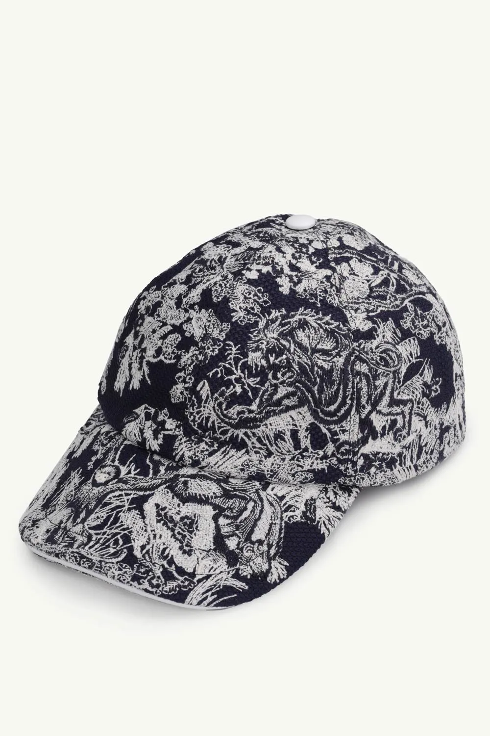 CHRISTIAN DIOR D-Player Toile de Jouy Reverse Baseball Cap in Navy Blue Multicolor 2