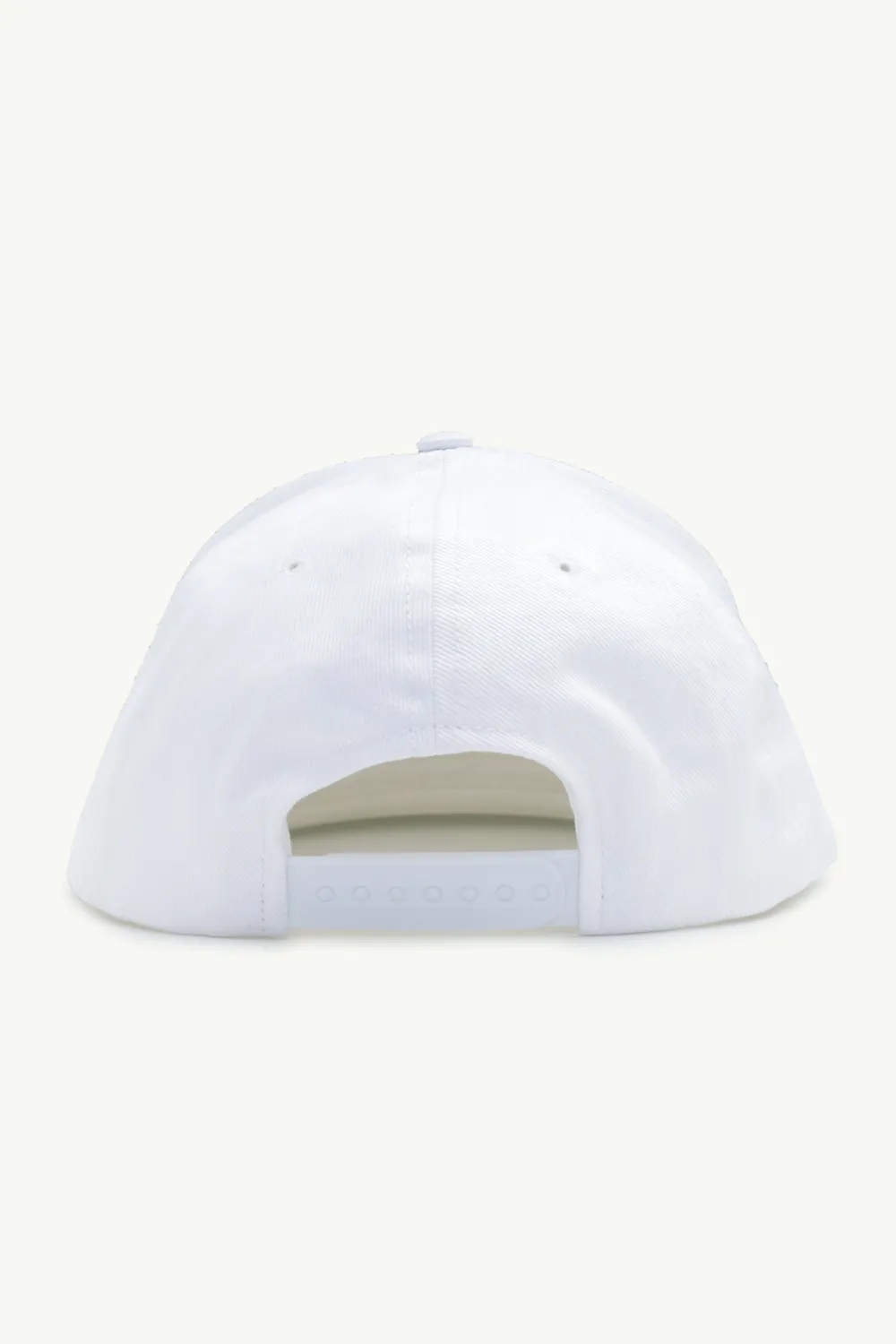 CELINE Men Logo Snapback Cap in White Cotton 1