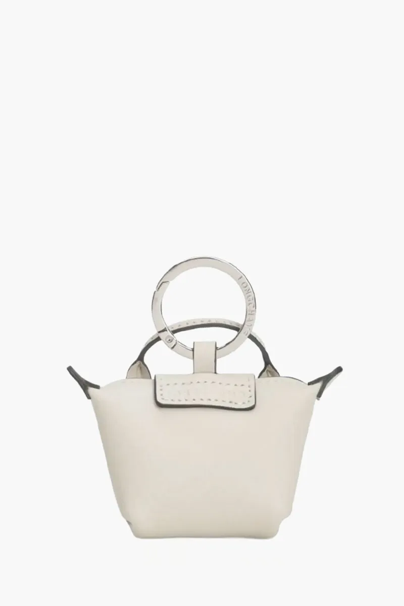 LONGCHAMP Le Pliage Xtra Key Ring in Paper Cowhide Leather 2