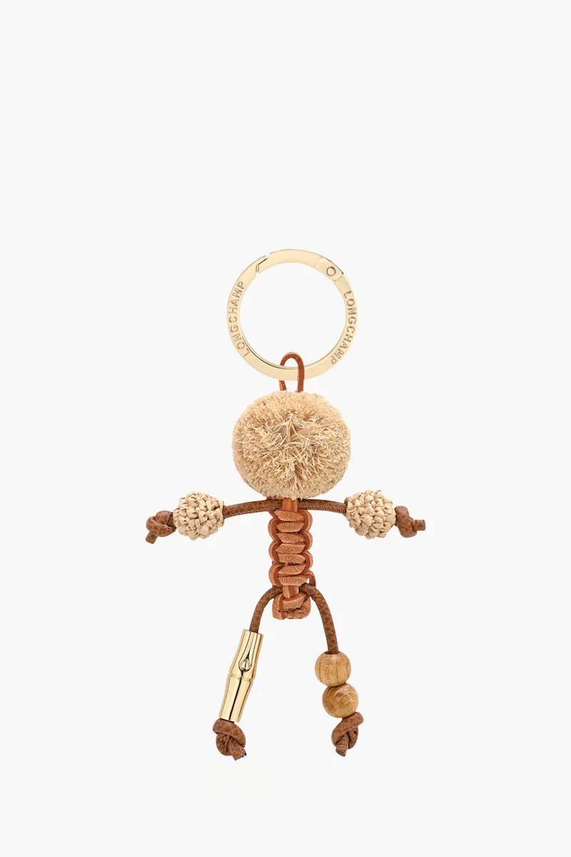 LONGCHAMP Keychain in Brown Cowhide Leather 0