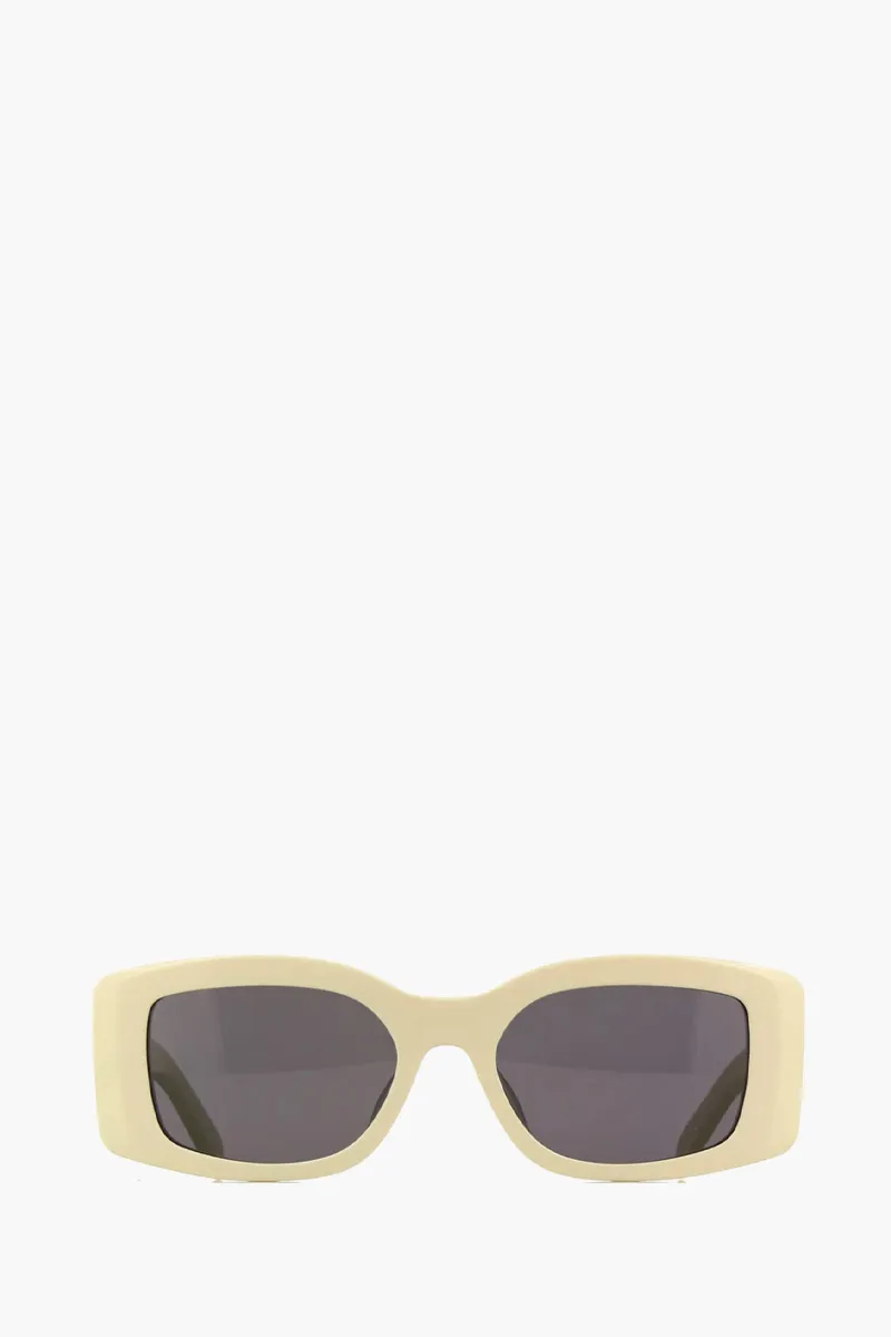 CELINE Triomphe Xl Sunglasses in White Ivory/Grey Acetate 0