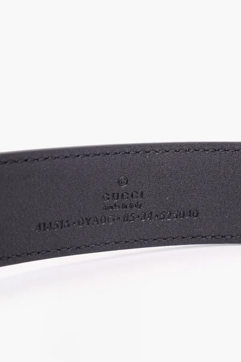 GUCCI GG Marmont Belt 3cm in Black  GHW with Shiny Buckle  2