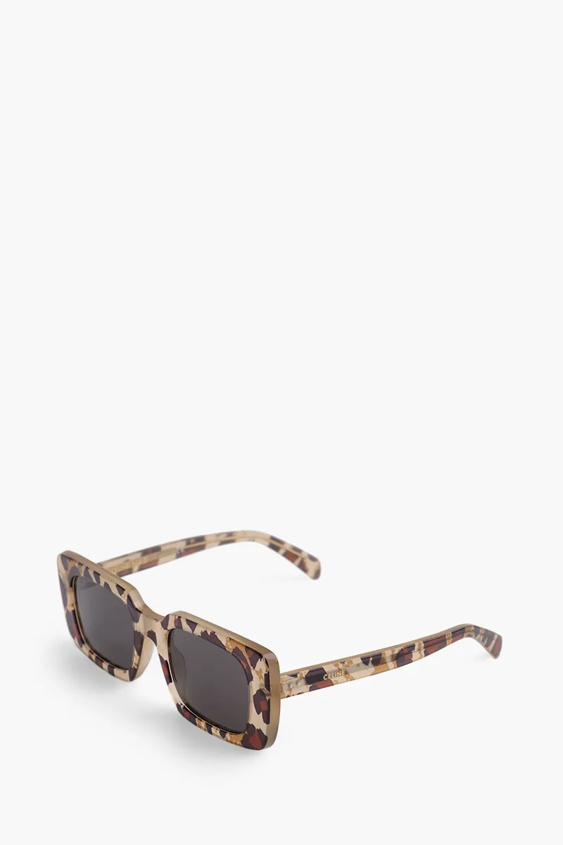 CELINE Square S213 Sunglasses in Leopard with Acetate Frame 1