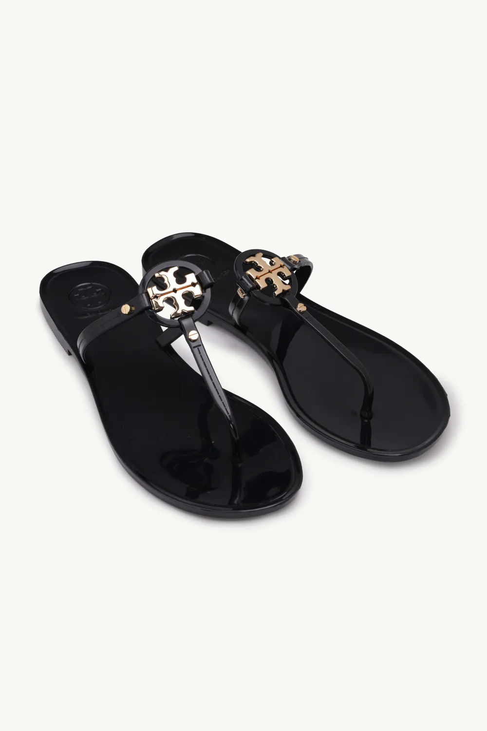 TORY BURCH Mini Miller Thong Sandals in Black 1