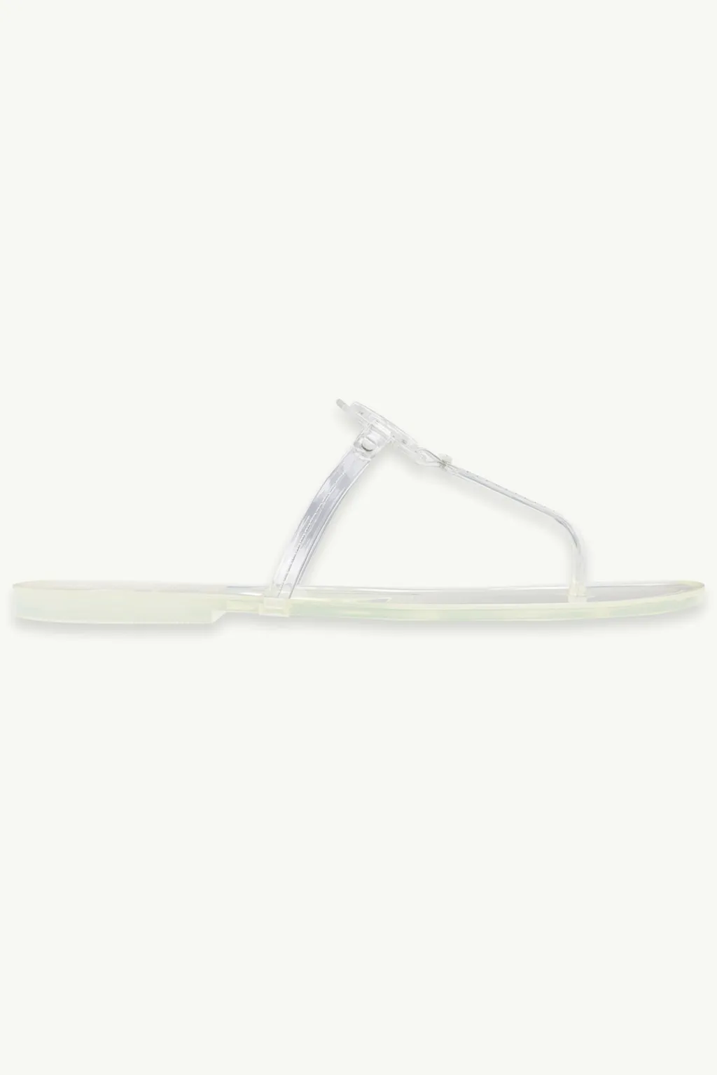 TORY BURCH Mini Miller Thong Sandals in White Clear 0