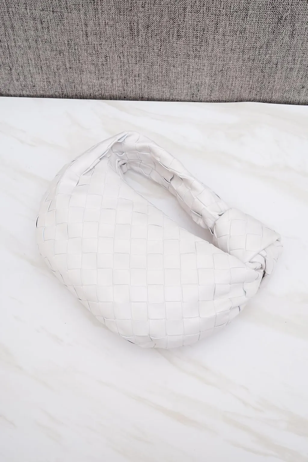 BOTTEGA VENETA Mini BV Jodie Shoulder Bag in Chalk 3