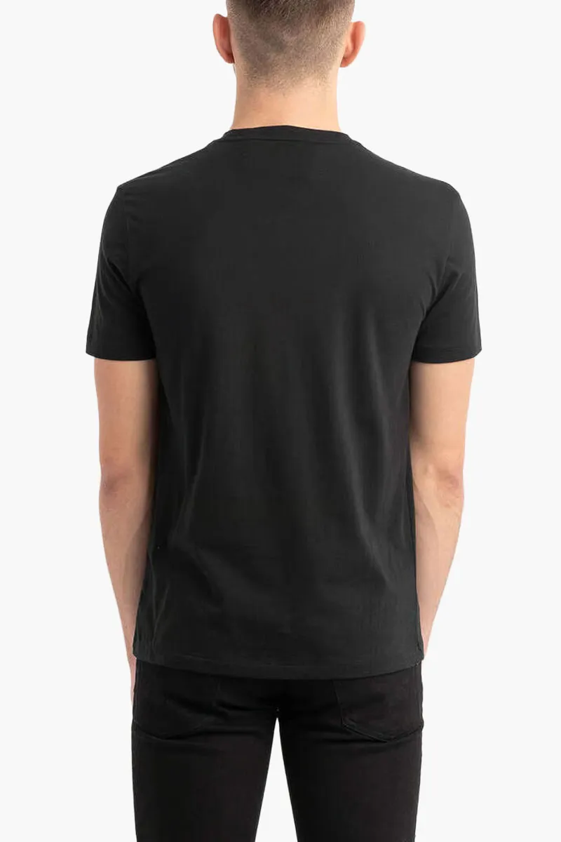POLO RALPH LAUREN Men Logo Crewneck T-Shirt in RL Black/Red Jersey Cotton 2
