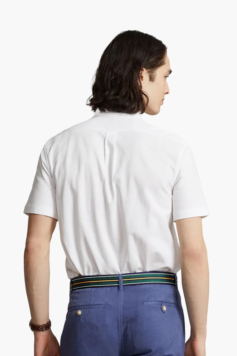 POLO RALPH LAUREN Men Embroidered Logo Short Slevee Classic Fit Shirts in White Cotton 2