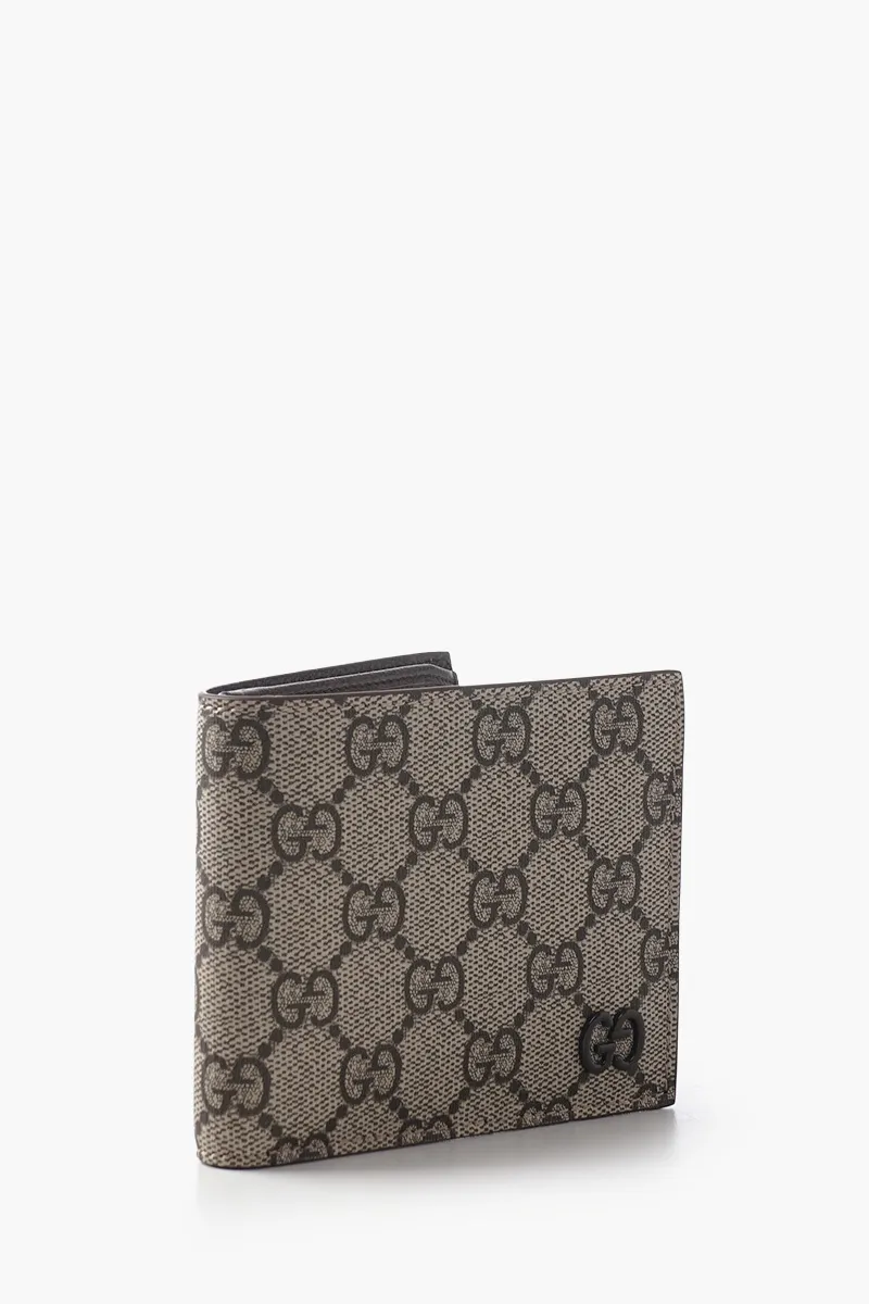 GUCCI GG Supreme Wallet in Beige/Ebony/Brown with GG Detail 1
