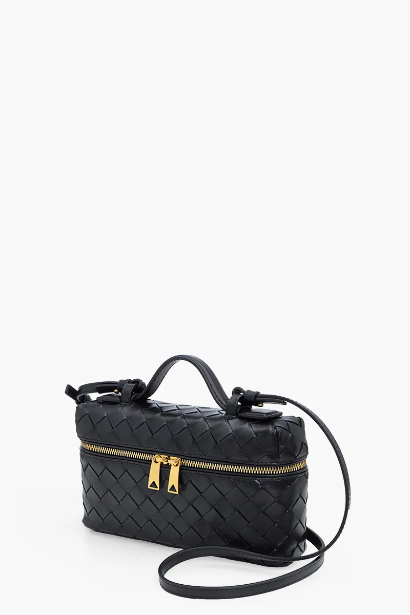 BOTTEGA VENETA Bang Bang Vanity Case Intrecciato Bag in Black GHW 2