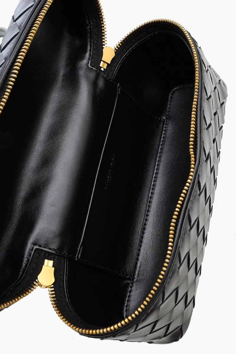 BOTTEGA VENETA Bang Bang Vanity Case Intrecciato Bag in Black GHW 3