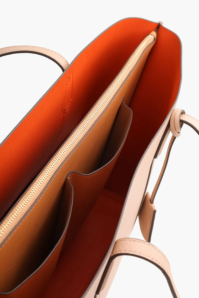 TORY BURCH Large Perry Triple Compartment Tote in Devon Sand 3