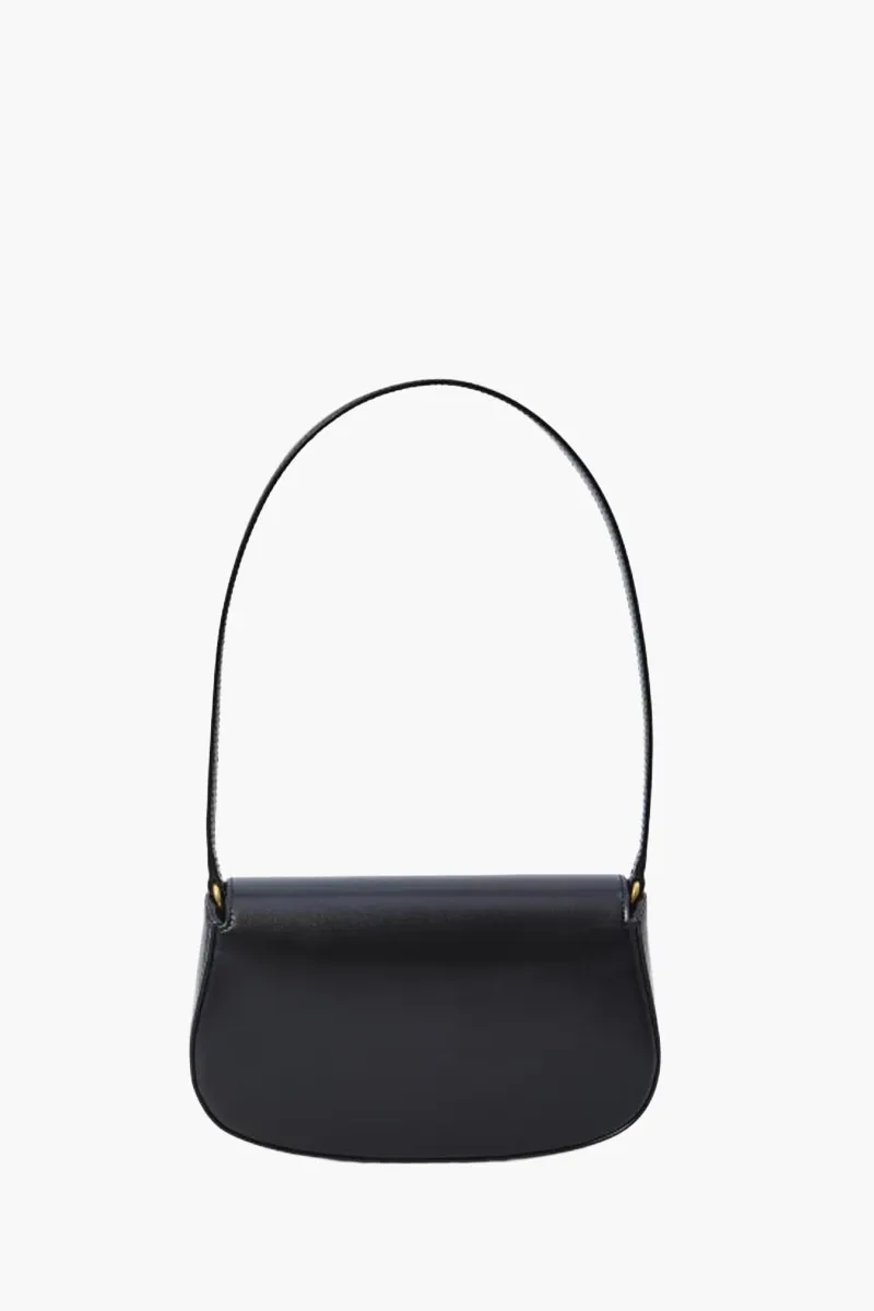 SAINT LAURENT Mini Voltaire Shoulder Bag in Black Box Leather 2