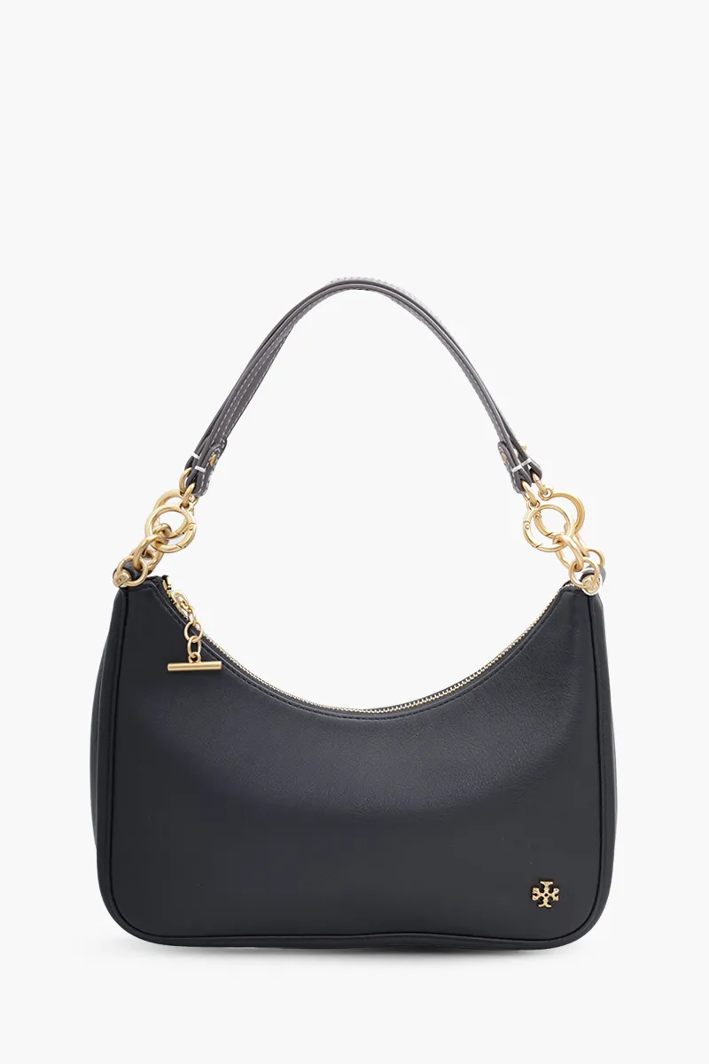 TORY BURCH 151 Mercer Crescent Shoulder Bag in Black Leather 0