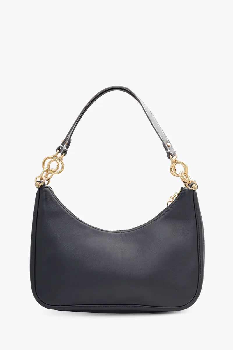 TORY BURCH 151 Mercer Crescent Shoulder Bag in Black Leather 1