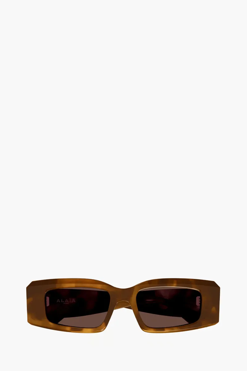 ALAIA Rectangular sunglasses in Havana/Havana/Brown Acetate 0