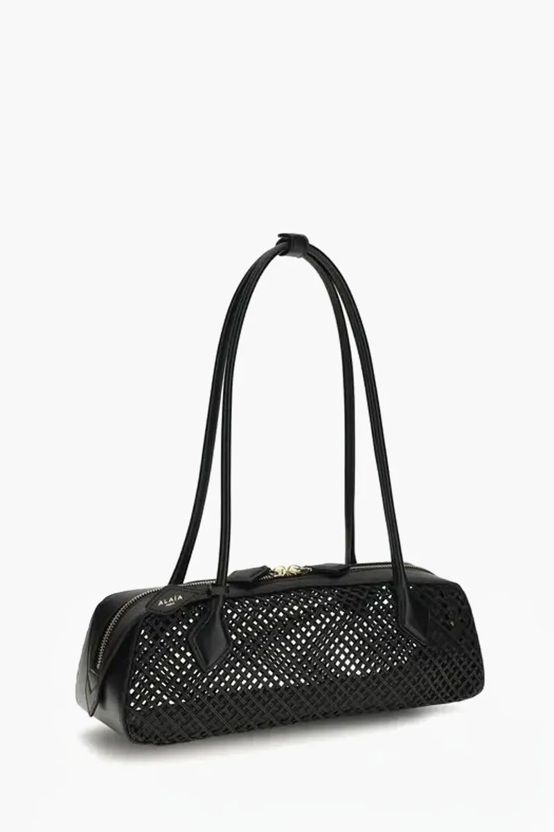 ALAIA Medium Le Teckel Bag in Black Calfskin 1