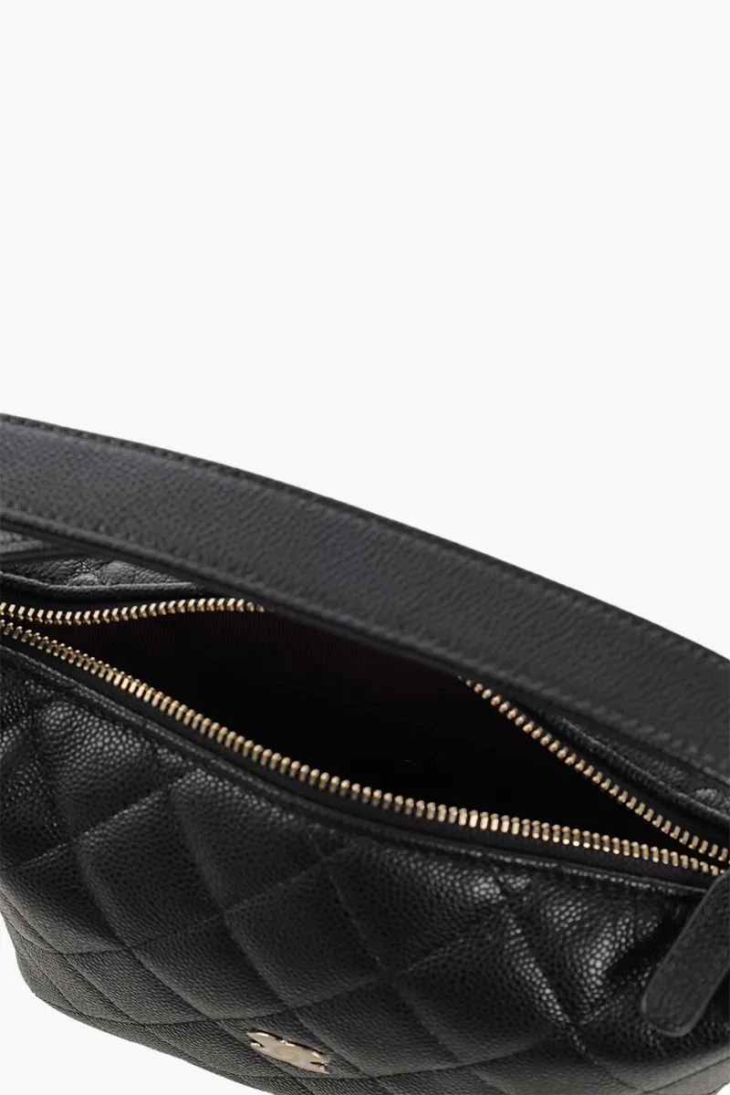 CHANEL C25 Classic Hobo Shoulder Bag in Black Caviar Leather LGHW with Chain 4