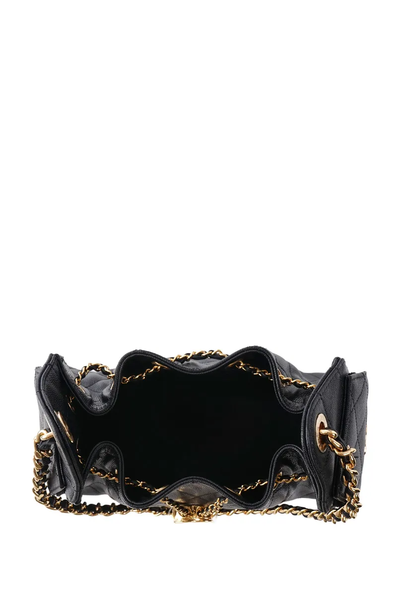 CHANEL Mini 25 C25 Handbag in Black Caviar Leather GHW
3