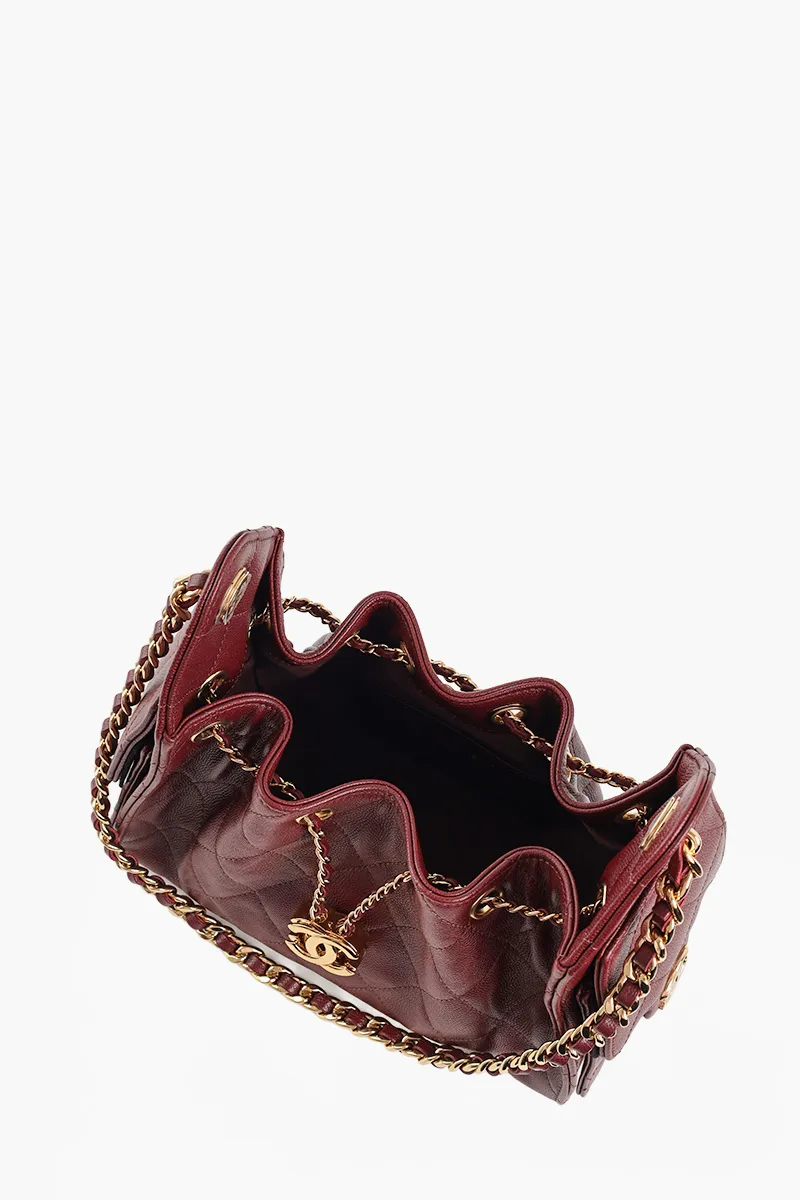 CHANEL Mini 25 C25 Handbag in Burgundy Caviar Leather GHW
3