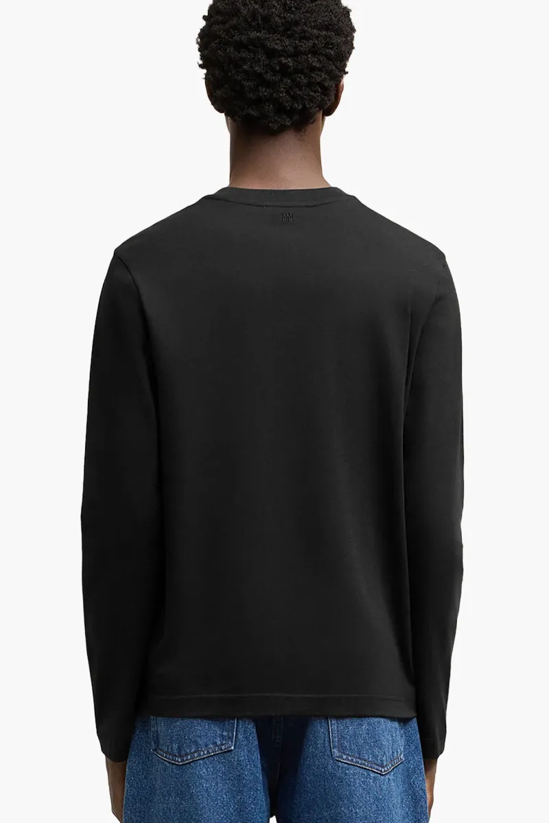 AMI Red De Cœur Long-Sleeve T-Shirt in Black Cotton

 2