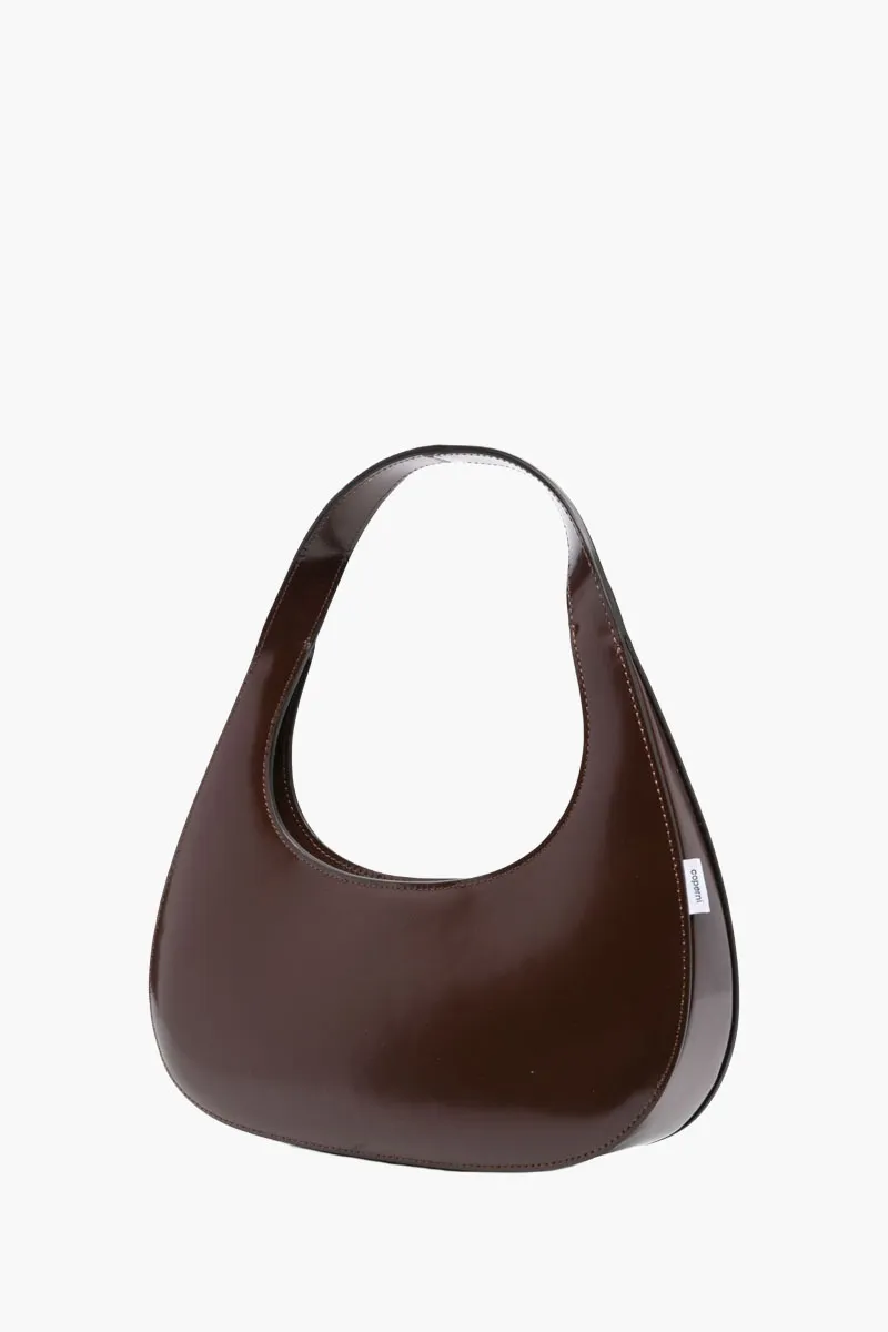 COPERNI Slim Swipe Baguette Top Handle Bag in Brown Leather 1