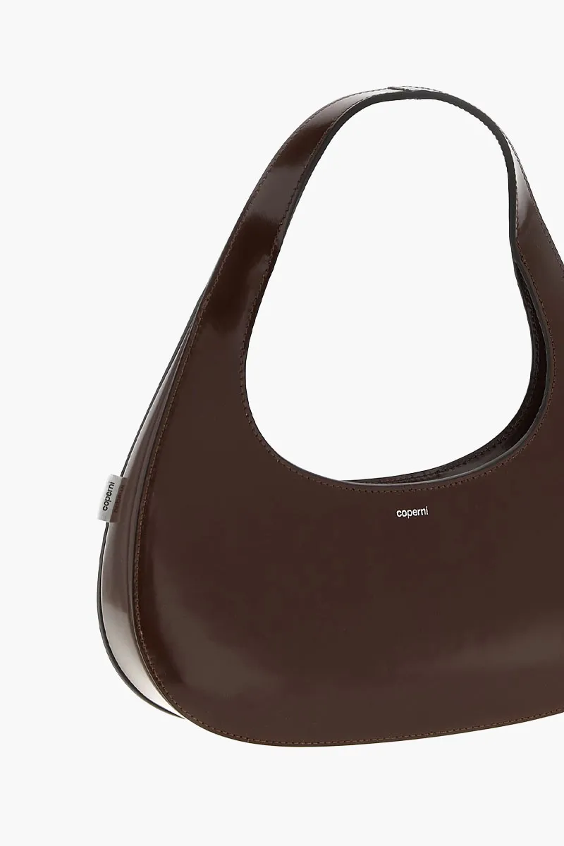 COPERNI Slim Swipe Baguette Top Handle Bag in Brown Leather 3