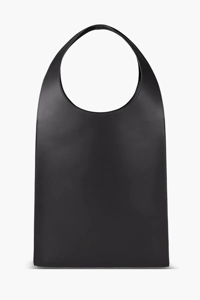 COPERNI Large Swipe Tote Bag in Black Calf Leather 1