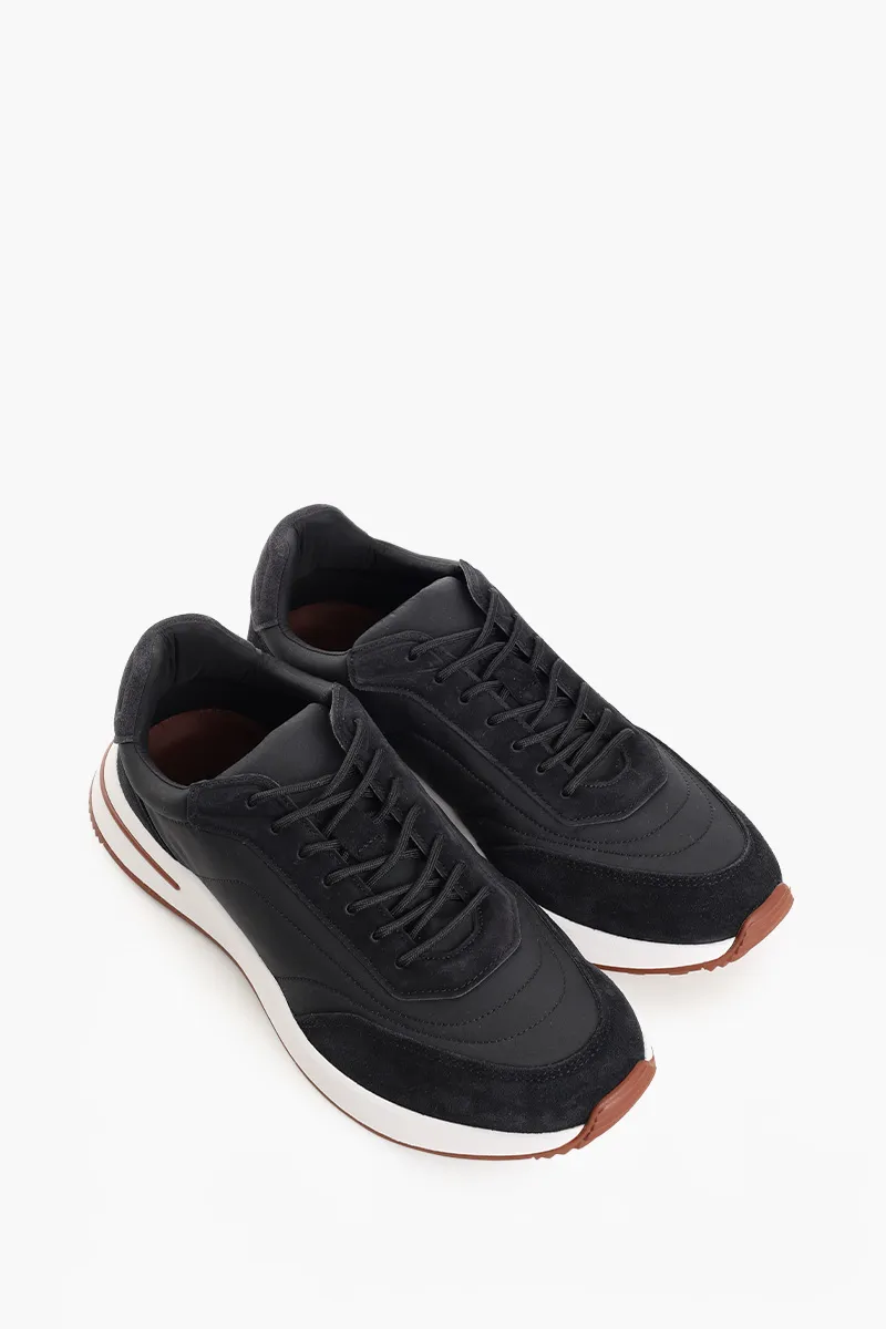 LORO PIANA Men Week and Walk Sneakers in Black 2
