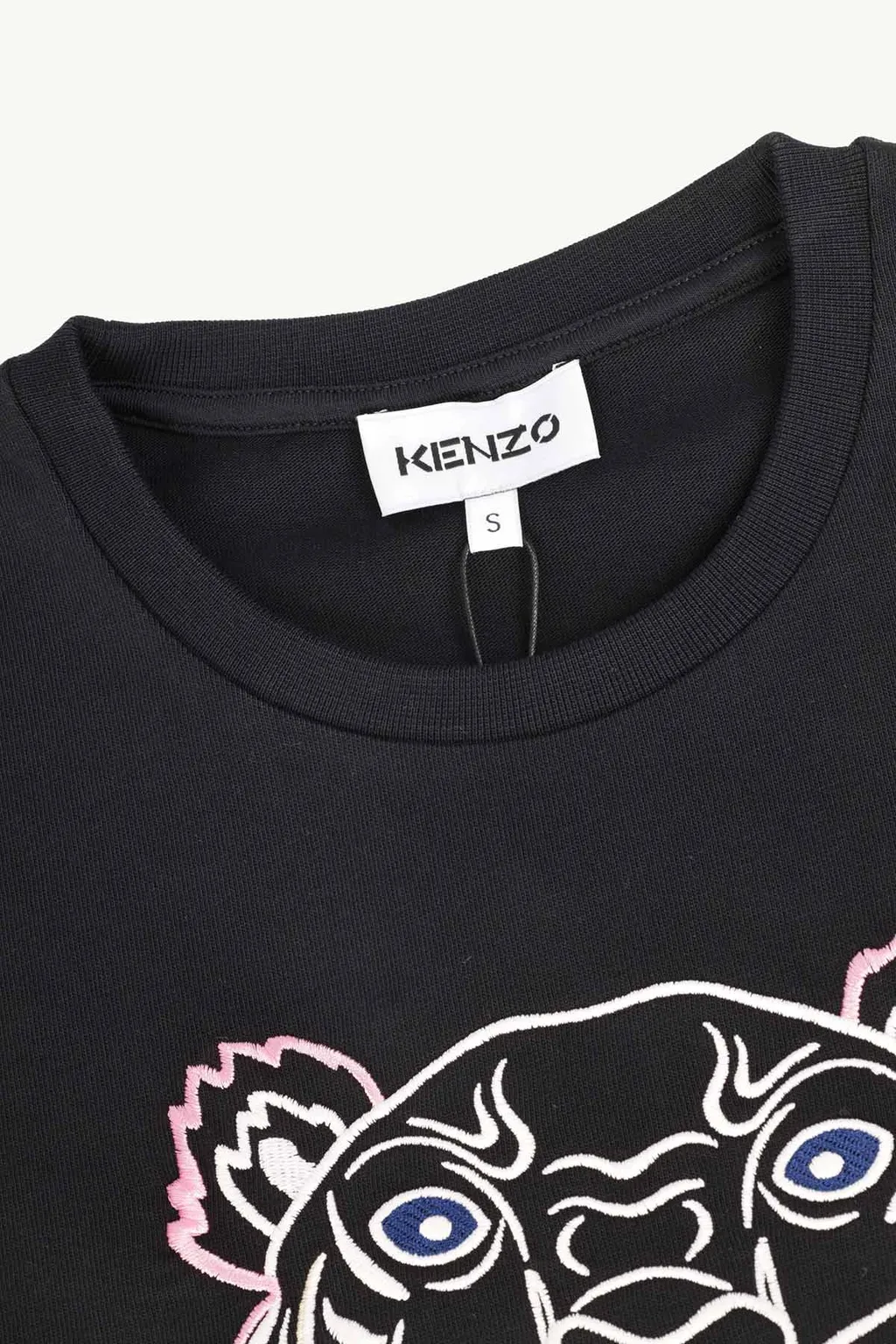 KENZO Women Classic Tiger T-Shirt in Black/Orange/Pink 3